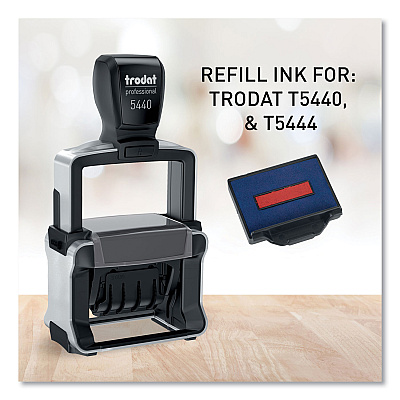 T5440 Professional Replacement Ink Pad for Trodat Custom Self-Inking Stamps, 1.13" x 2", Black (USSP5440BK)