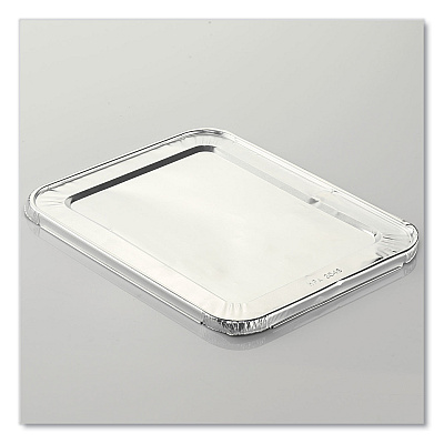 HFA Steam Table Pan Lids, Full Curl Edge, Fits Half-Size Pan, 0.62" Deep, 11.16 x 12.75, 100/Carton (HFA204930100FC)