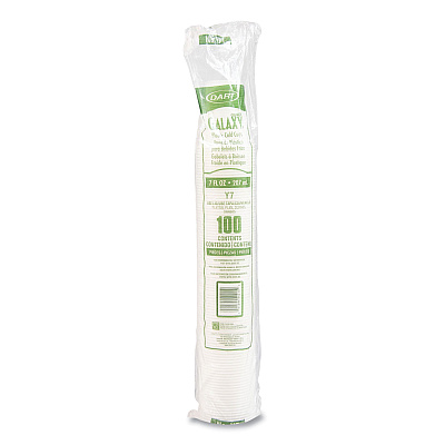 Dart High-Impact Polystyrene Cold Cups, 7 oz, Translucent, Clear, 100/Pack (DCCY7PK)
