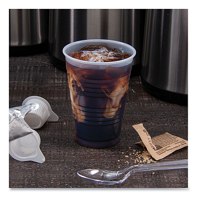 Dart High-Impact Polystyrene Cold Cups, 7 oz, Translucent, Clear, 100/Pack (DCCY7PK)