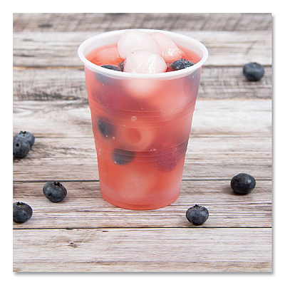 Dart High-Impact Polystyrene Cold Cups, 10 oz, Translucent, 100 Cups/Sleeve, 25 Sleeves/Carton (DCCY10)