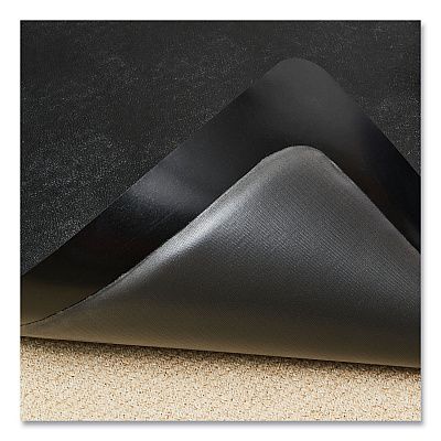 deflecto Ergonomic Sit Stand Mat, 53 x 45, Black, 25/Pallet (DEFCM24242BSS25)