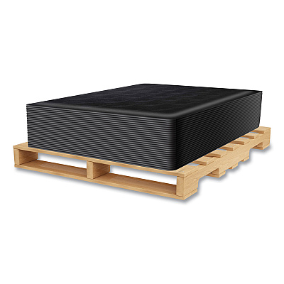 deflecto Ergonomic Sit Stand Mat, 53 x 45, Black, 25/Pallet (DEFCM24242BSS25)
