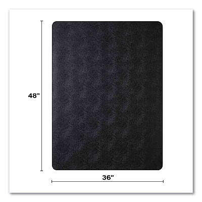 deflecto Ergonomic Sit Stand Mat, 48 x 36, Black, 25/Pallet (DEFCM24142BSS25)