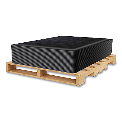 deflecto Ergonomic Sit Stand Mat, 48 x 36, Black, 25/Pallet (DEFCM24142BSS25)