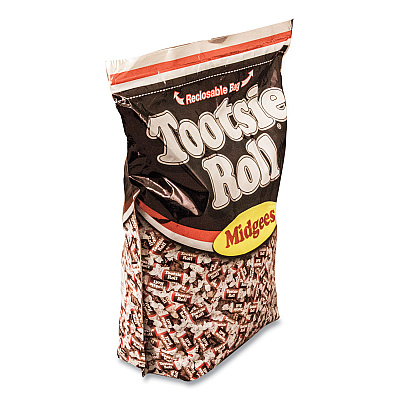 Tootsie Roll Midgees, Chocolate, 5 lb Bag (OFXSN884580)