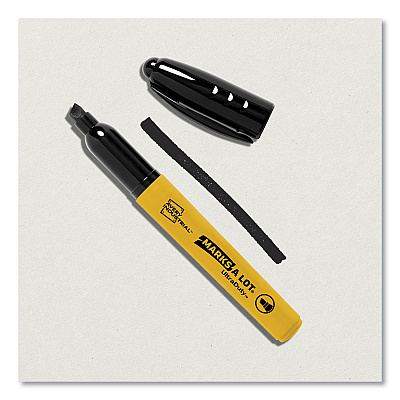 Avery MARKS A LOT UltraDuty Permanent Markers, Medium Chisel Tip, Black, 12/Box (AVE29842)