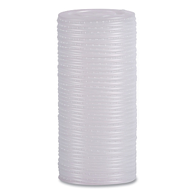 Boardwalk Deerfield Cold Cup Lids, Fits 12 oz to 20 oz Cups, Clear, Plastic, 50/Pack, 20 Packs/Carton (BWKDEERCLIDW)