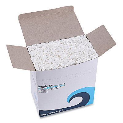 Boardwalk Wrapped Jumbo Straws, 7.75", Polypropylene, Clear, 12,000/Carton (BWKJSTW775CLR)