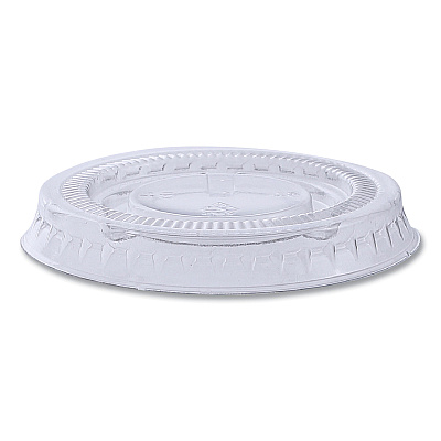 Boardwalk Souffle/Portion Cup Lids, Fits 1 oz Portion Cups, Clear, 2,500/Carton (BWKPRTLID1)