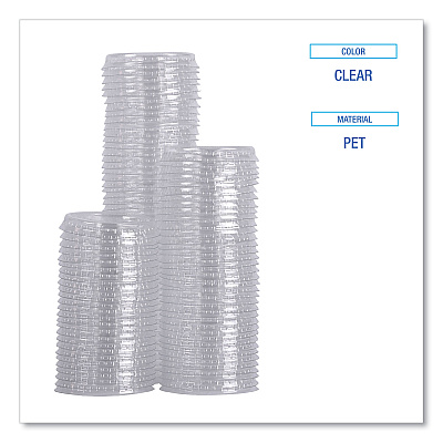 Boardwalk Souffle/Portion Cup Lids, Fits 1 oz Portion Cups, Clear, 2,500/Carton (BWKPRTLID1)