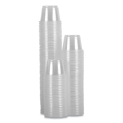 Boardwalk Souffle/Portion Cups, 1 oz, Polypropylene, Clear, 20 Cups/Sleeve, 125 Sleeves/Carton (BWKPRTN1TS)