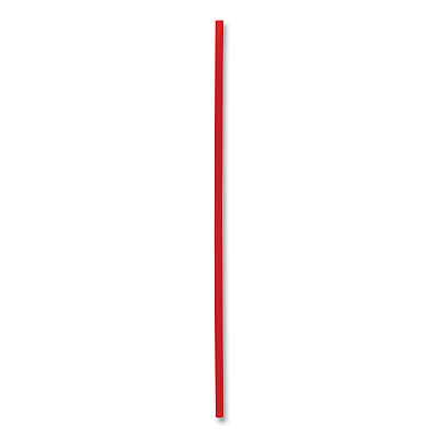 Boardwalk Single-Tube Stir-Straws,5.25", Polypropylene, Red, 1,000/Pack, 10 Packs/Carton (BWKSTRU525R10)