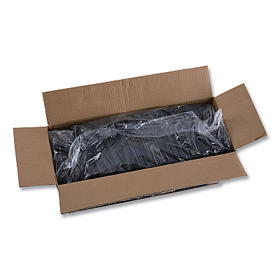 Boardwalk Heavyweight Polypropylene Cutlery, Teaspoon, Black, 1000/Carton (BWKTEAHWPPBLA)