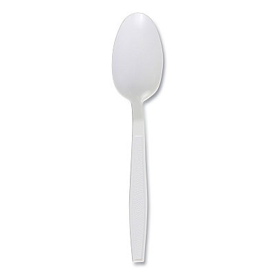 Boardwalk Heavyweight Polypropylene Cutlery, Teaspoon, White, 1000/Carton (BWKTEAHWPPWH)