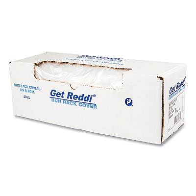 Inteplast Group Bun Rack and Pan Cover, 52 x 80, 1-Rack, 15 Micron, Clear, 50/Carton (IBSBR52X80)