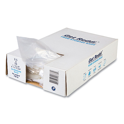 Inteplast Group Silverware Bags, 3.5" x 1.5" x 10", Clear, 2,000/Carton (IBSPB10)