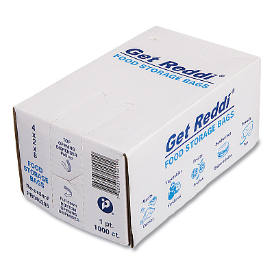 Inteplast Group Food Bags, 16 oz, 4" x 2" x 8", Clear, 1,000/Carton (IBSPB040208)