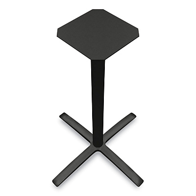 HON Between Standing-Height X-Base for 42" Table Tops, 32.68w x 41.12h, Black (HONBTX42LCBK)