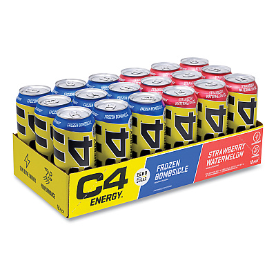 C4 Energy Drink Variety Pack, Assorted Flavors, 16 oz Can, 18/Carton (GRR22002047)