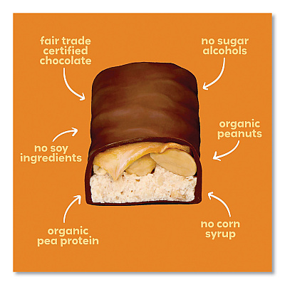 UNREAL Dark Chocolate Caramel Peanut Nougat Bars, 0.67 oz Individually Wrapped, 40/Pack (GRR22002090)