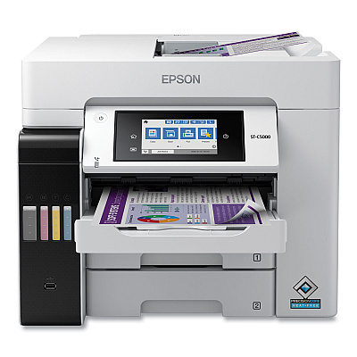 Epson WorkForce Pro ST-C5000 Supertank Color MFP, Copy/Fax/Print/Scan (EPSC11CJ29203)