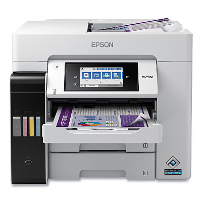 Epson WorkForce Pro ST-C5500 Supertank Color MFP, Copy/Fax/Print/Scan (EPSC11CJ28202)