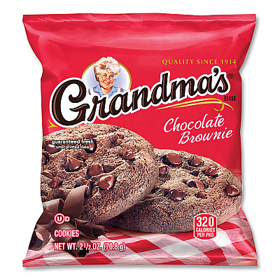 Grandma's Cookies Variety Tray, Assorted Flavors, (6) 3.25 oz, (26) 2.5 oz, 32 Bags/Carton (LAY73977)
