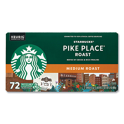 Starbucks Pike Place Coffee K-Cups, 72/Carton (GRR22002158)