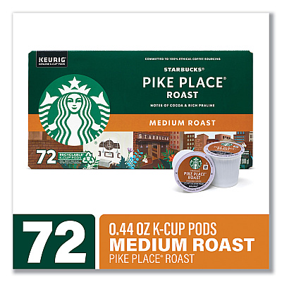 Starbucks Pike Place Coffee K-Cups, 72/Carton (GRR22002158)