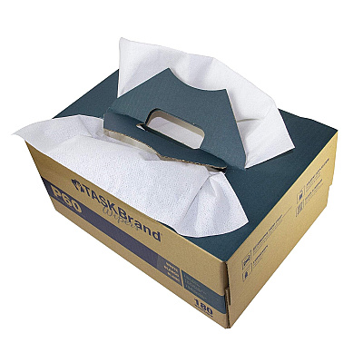 Taskbrand P60 Hydrospun Interfold Wiper, 11x16.75, 180/dc, Case Of 32400 (N-P060ITW)