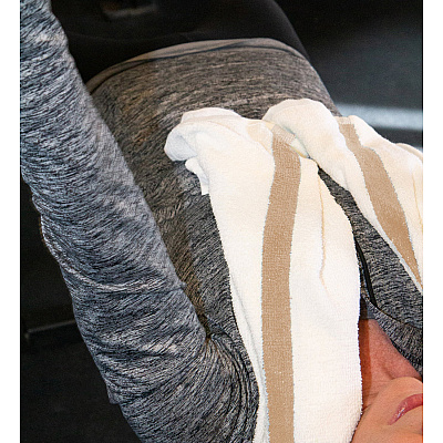 Power Gym Bath Towel 22x44 Beige Stripe, Pack Of 6 (PNP-PWR-2244-6BGCS)
