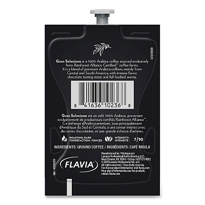 FLAVIA Gran Selezione Coffee Freshpack, Gran Selezione, 0.32 oz Pouch, 76/Carton (LAV48088)