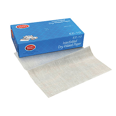 Handy Wacks Interfolded Dry Waxed Paper Deli Sheets, 10.75 x 10, 500 Box, 12 Boxes/Carton (HWAEZ10)