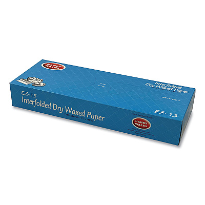 Handy Wacks Interfolded Dry Waxed Paper Deli Sheets, 10.75 x 15, 500 Box, 12 Boxes/Carton (HWAEZ15)