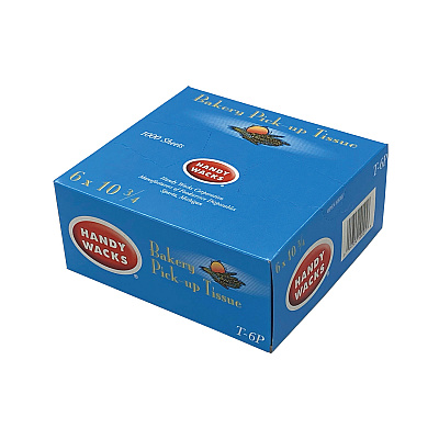 Handy Wacks Bakery Pick-up Tissue Deli Sheets, 10.75 x 6, 1,000/Box, 10 Boxes/Carton (HWAT6P)