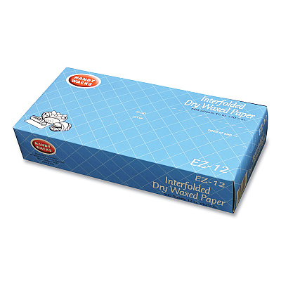Handy Wacks Interfolded Dry Waxed Paper Deli Sheets, 10.75 x 12, 500 Box, 12 Boxes/Carton (HWAEZ12)