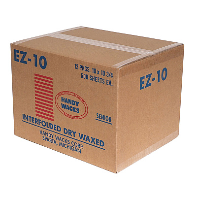 Handy Wacks Interfolded Dry Waxed Paper Deli Sheets, 10.75 x 10, 500 Box, 12 Boxes/Carton (HWAEZ10)