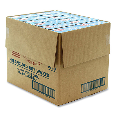 Handy Wacks Interfolded Dry Waxed Paper Deli Sheets, 10.75 x 12, 500 Box, 12 Boxes/Carton (HWAEZ12)