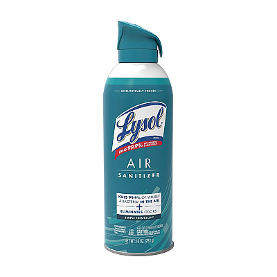 LYSOL Air Sanitizer Spray, Simple Fresh, 10 oz Aerosol Spray, 6/Carton (RAC99350CT)