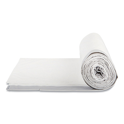 Inteplast Group Draw-Tuff Institutional Draw-Tape Can Liners, Drawstring, 55 gal, 1.9 mil, 42.5" x 35.5", Natural, 10 Bags/Roll, 5 Rolls/CT (IBSDT55DRUM)