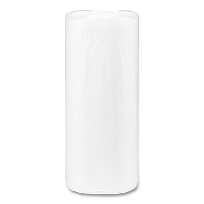 Inteplast Group High-Density Commercial Can Liners, 16 gal, 8 mic, 24" x 33", Natural, Interleaved Roll, 50 Bags/Roll, 20 Rolls/Carton (IBSS243308N)