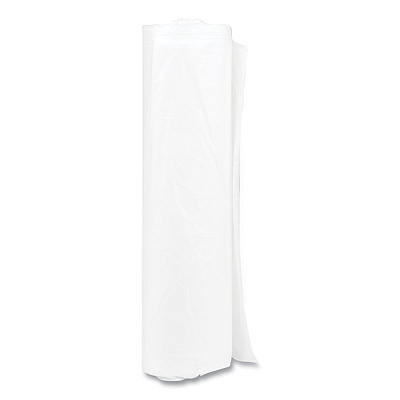 Inteplast Group High-Density Commercial Can Liners, 33 gal, 11 mic, 33" x 40", Clear, Interleaved Roll, 25 Bags/Roll, 20 Rolls/Carton (IBSS334011N)