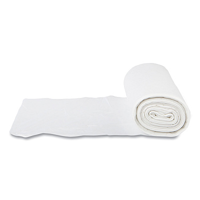 Inteplast Group High-Density Commercial Can Liners, 60 gal, 14 mic, 38" x 60", Clear, Interleaved Roll, 25 Bags/Roll, 8 Rolls/Carton (IBSS386014N)