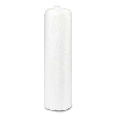 Inteplast Group High-Density Commercial Can Liners, 56 gal, 22 mic, 43" x 48", Natural, Interleaved Roll, 25 Bags/Roll, 8 Rolls/Carton (IBSS434822N)
