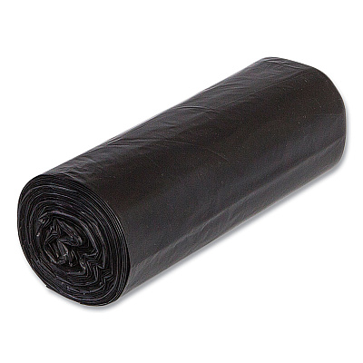 Inteplast Group Low-Density Commercial Can Liners, 30 gal, 0.9 mil, 30" x 36", Black, Interleaved Roll, 25 Bags/Roll, 8 Rolls/Carton (IBSSL3036XPK)