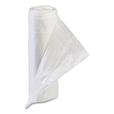 Inteplast Group High-Density Commercial Can Liner Value Pack, 33 gal, 10 mic, 33" x 39", Clear, Interleaved Roll, 25 Bags/Roll, 20 Rolls/CT (IBSVALH3340N11)