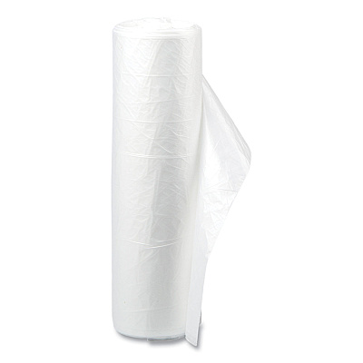 Inteplast Group High-Density Commercial Can Liner Value Pack, 60 gal, 12 mic, 38" x 58", Clear, Interleaved Roll, 25 Bags/Roll, 8 Rolls/CT (IBSVALH3860N14)