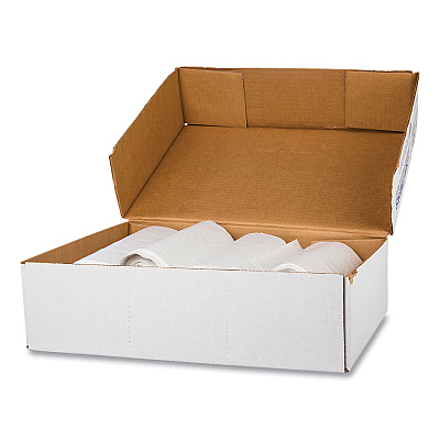 Inteplast Group High-Density Commercial Can Liner Value Pack, 60 gal, 12 mic, 38" x 58", Clear, Interleaved Roll, 25 Bags/Roll, 8 Rolls/CT (IBSVALH3860N14)