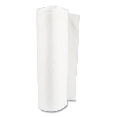 Inteplast Group High-Density Commercial Can Liner Value Pack, 60 gal, 14 mic, 38" x 58", Clear, Interleaved Roll, 25 Bags/Roll, 8 Rolls/CT (IBSVALH3860N16)